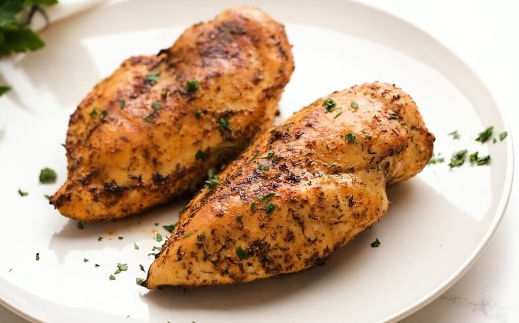 frozen chicken breast in an air fryer